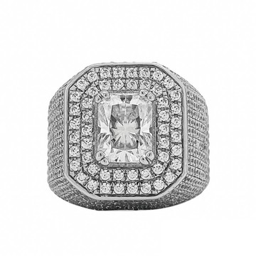 莫桑石 莫桑鑽 宙斯3-5克拉男仕鑽戒 台北門市 客製化訂製白金