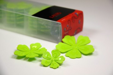 牡丹壁飾花朵組 綠色