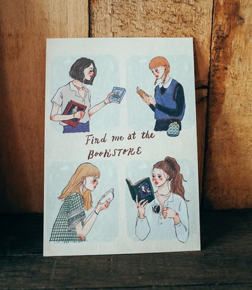 Find me at bookstore 明信片