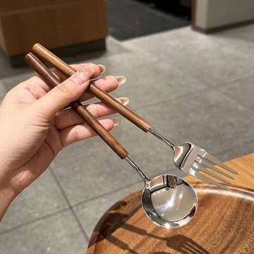 【老板娘自留】304不銹鋼牛排刀叉套裝家用勺子西餐餐具韓式復古