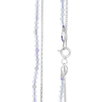 聖城 - 生命泉源－紫水晶雙層銀項鍊