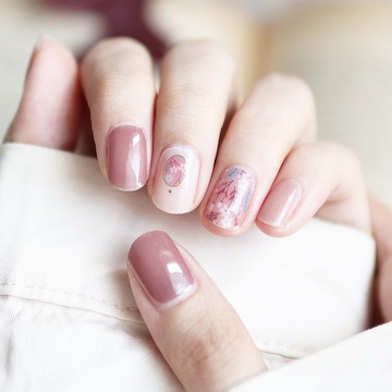 【Lunacaca凝膠指甲貼】C00954 繁花 無負擔感|簡單易用|不傷真甲