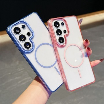 晶透磁吸 冰晶細圈 簡約透色 適用 三星 Galaxy A56 A55 A36 S26 S25 Ultra 手機殼
