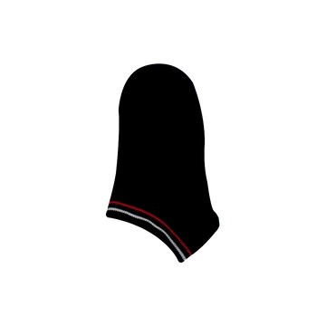 摩力諾吸汗速乾輕量船襪-M條紋黑