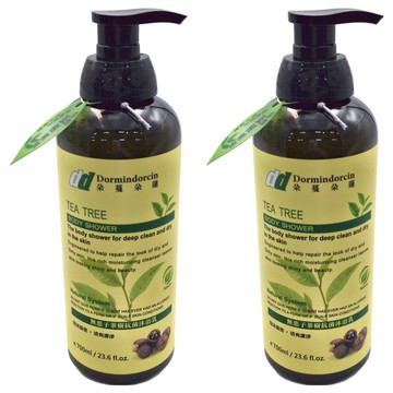 Dormindorcin 朵蔓朵蓮 無患子茶樹抗菌沐浴乳 深層清潔  700ml  2瓶