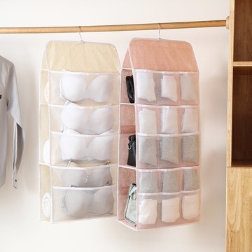 懸掛式內衣收納掛袋內褲襪子文胸收納袋懸掛式衣柜衣櫥包包整理袋