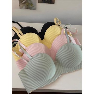 一件代發 雞尾酒無痕半杯內衣女小胸聚攏無鋼圈薄款學生高中生bra
