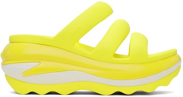 Crocs 黄色 Mega Crush Triple Strap 凉鞋