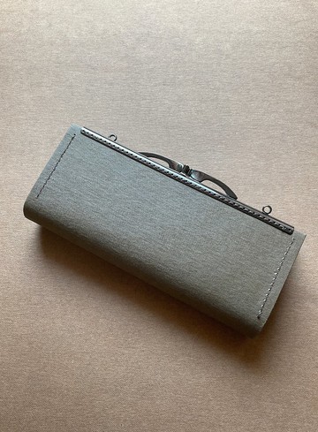 - 紙皮革口金長夾 /-*栗棕*2025新品*素食紙皮革