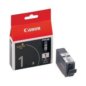 (まとめ) キヤノン Canon インクタンク PGI-1BK ブラック 2443B001 1個  