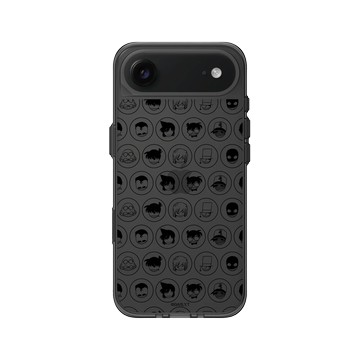 iPhone Air Clear (相機按鈕) 酷墨灰 - Detective Conan - 柯南Q版表情