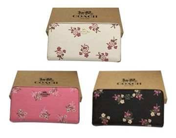 ~雪黛屋~COACH 長夾進口防水防刮皮革國際正版保證U型拉鍊包覆型主袋附品證購證塵套提袋等候10-15日C284441