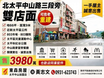 太平中山路雙店面｜台中市太平區中山路三段