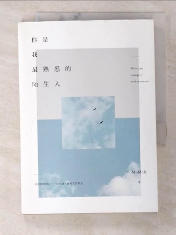 【書寶二手書T4／一般小說_BUR】你是我最熟悉的陌生人_Middle