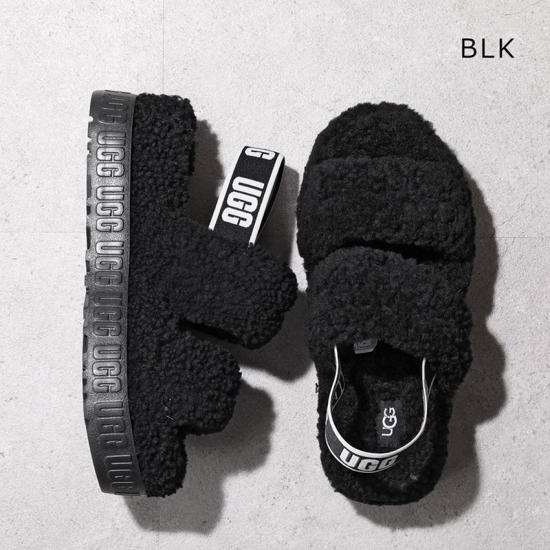 UGG アグ Fluff Itサンダル ヴァンプストラップ EU43 - メルカリ
