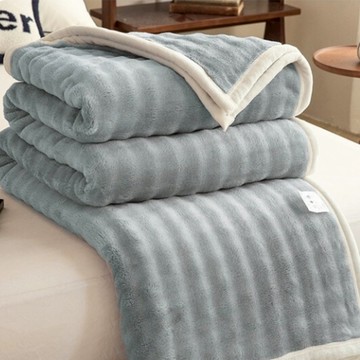 Crocodile 鱷魚 慵懶絨喵毯/寵物毯/牛奶絨毛毯  安靜藍喵色  200 x 150cm