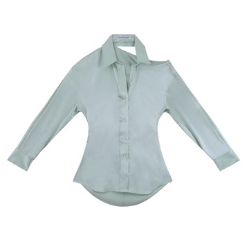 alexanderwang 真絲露肩襯衫