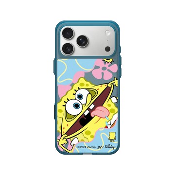 iPhone 17 Pro Max Clear (相機按鈕) 夜幕藍 - 海綿寶寶 SpongeBob - 搞笑海綿