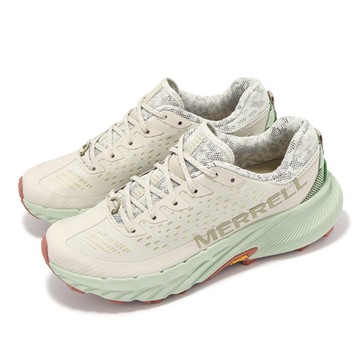 Merrell 越野跑鞋 Agility Peak 5 女鞋 灰 綠 緩衝 抓地 黃金大底 戶外鞋 ML068264