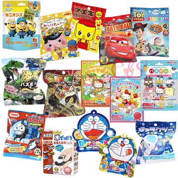 [$699免運] 日本 泡澡球 A款 多美 小小兵 迪士尼 恐龍 哆啦A夢 湯瑪士 屁屁偵探 玩具 沐浴球 ☆艾莉莎ELS☆