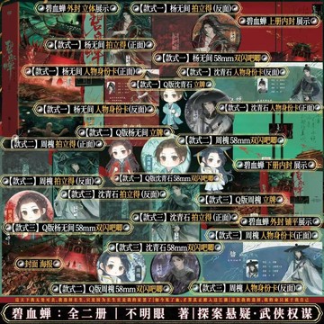 【博雅堂】碧血蟬 全2冊 7/31隨機簽名 懸疑中式 克蘇魯玄幻權謀 古風武俠探案小說 不明眼 著 預購
