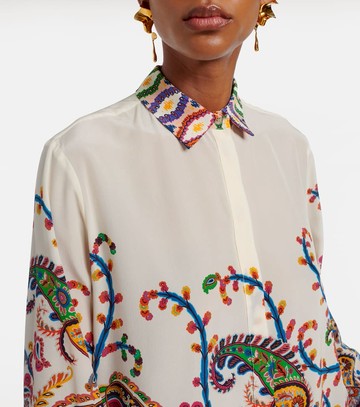 Etro Paisley printed silk shirt
