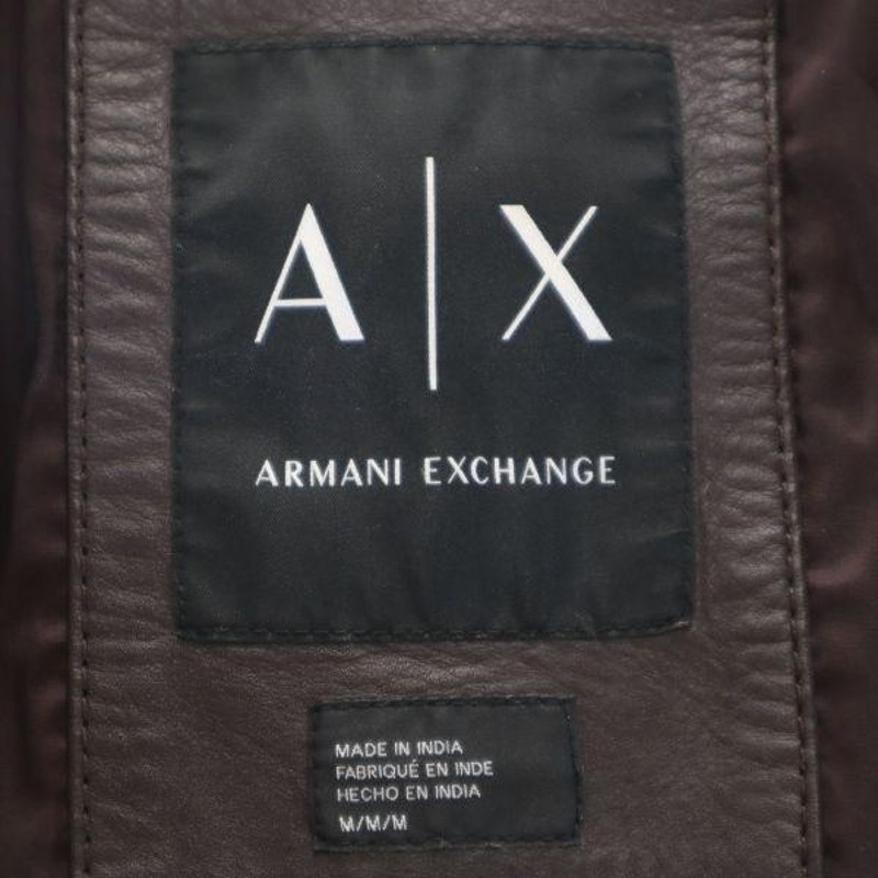 10％OFF】 ARMANI EXCHANGE ジャケット M ジャケット M ブラウン系