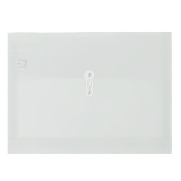 DATABANK 三田文具 橫式繩扣公文袋 E471 A4 透明PP材質 25x31cm 12個/包  白色