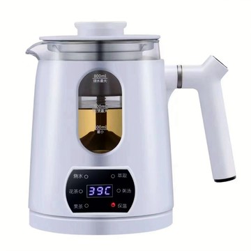 全品牌泡茶機 小型蒸汽煮茶器 黑茶壺 辦公室保溫玻璃花茶壺 養生壺