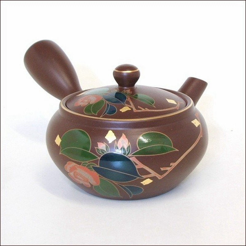 茶器 急須 かわいい おしゃれ 使いやすい 新回転急須 平丸茶泥山茶花 さざんか ステンレス製の固定式茶こしアミ付 通販 Lineポイント最大0 5 Get Lineショッピング