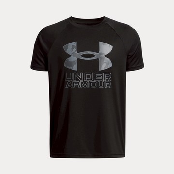 UA 男童 TECH HYBRID PRINT 短袖T-Shirt 熱銷商品
