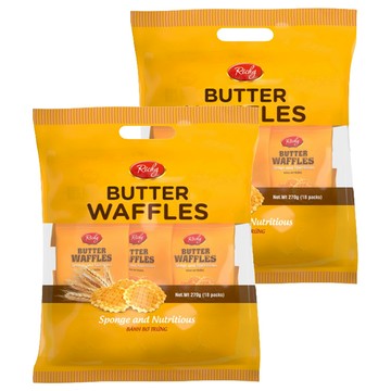 Richy 富裕華芙奶油餅  270g  2袋