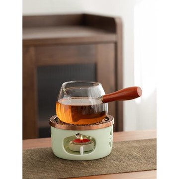 蠟燭煮茶爐子加熱壺底座花茶壺小火爐保溫陶瓷茶爐酒店餐廳溫茶器