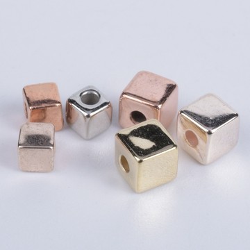 ✅精選3-4MM【JS361】正方體CCB DIY飾品 手鏈項鏈間隔珠方珠