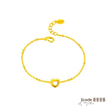 Jcode真愛密碼金飾 愛妳硬金手鍊
