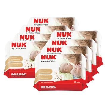 NUK 嬰兒乾濕兩用紙巾80抽x8