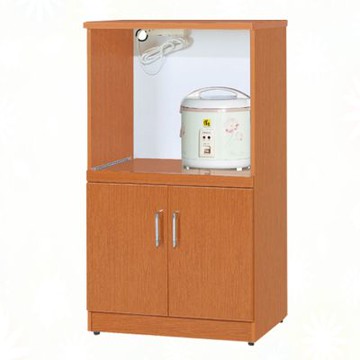 文創集-南亞塑鋼     亞特 南亞塑鋼2.1尺二開門拉盤中高電器櫃/餐櫃/收納櫃-63.4x42.8x112cm免組