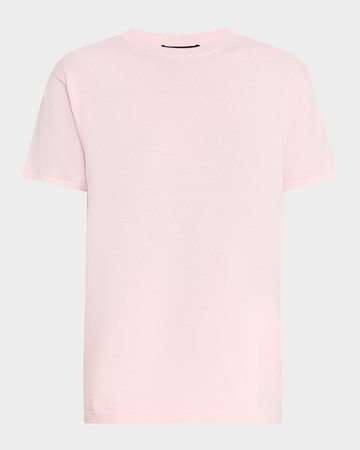Short-Sleeve Cashmere Crewneck Sweater
