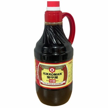 KIKKOMAN 龜甲萬 甘醇醬油 非基因改造大豆釀造  1.6L  1瓶