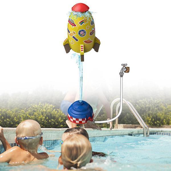 ロケットスプリンクラーおもちゃ 屋外水おもちゃ 回転ゲーム スプレーおもちゃ 水圧リフトおもちゃ 水スプレーおもちゃ 誕生日プレゼント 裏庭の芝生