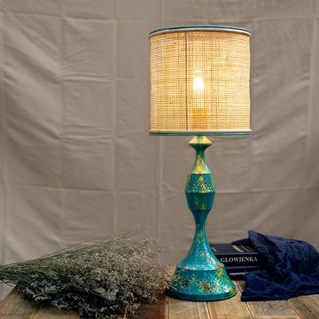 UGEC home | 東南亞復古藤編臺燈工業風鐵藝咖啡廳民宿床頭裝飾燈