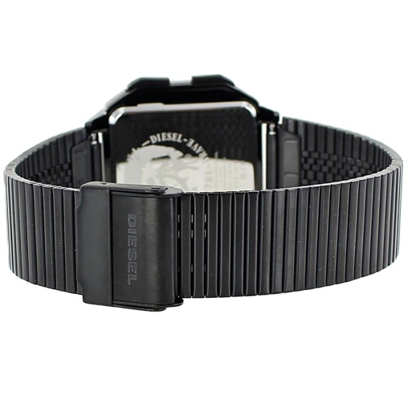 デジタル 腕時計 メンズ ディーゼル ユニセックス ブラック ステンレス
