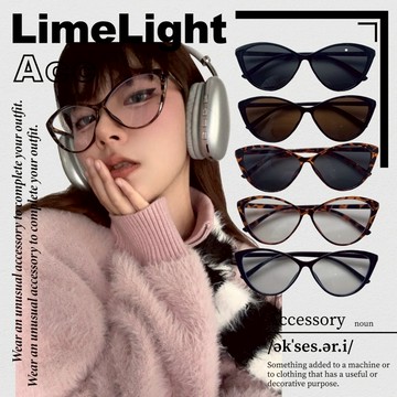☆LimeLight☆ 復古 貓眼 顯臉小 玳瑁色 豹紋 菱形 百搭 茶色 韓國 Y2K 鏡框 眼鏡 墨鏡 太陽眼鏡