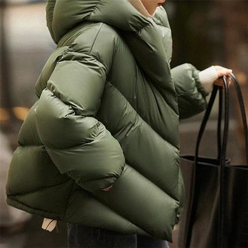 【巴黎精品】現貨+預購 頂級真羽絨外套90%鵝絨羽絨衣秋冬外套保暖大碼休閒女裝-連帽短款女外套4色a1lm27