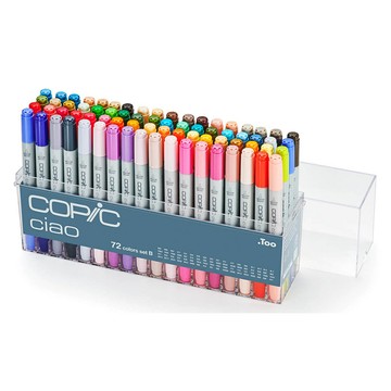 日本原裝進口 COPIC Ciao 第三代 圓桿麥克筆 72 Color Set B 72色 B色系 72B 盒裝 /盒【APP滿額下單10%點數(單一帳號最高5000點)】1/31止