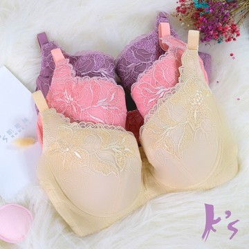 【廠商直送】KS-蠶絲專利美胸繡花調整型內衣