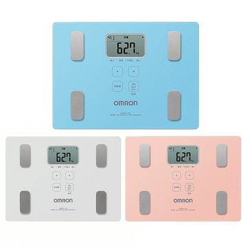 【OMRON 歐姆龍】體重體脂肪計(HBF-235-藍/白/粉) 家用體脂計