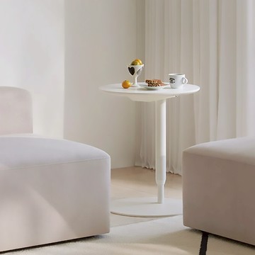 【iloom 怡倫家居】UP 500型升降邊桌-圓形款 沙發桌 小桌 桌子