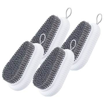 水滴造型洗衣刷  4個  白色