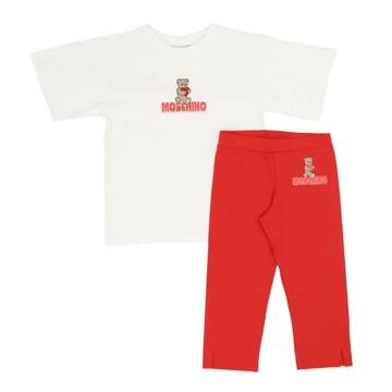 MOSCHINO Kids GK 兩件組-短袖T恤內搭褲